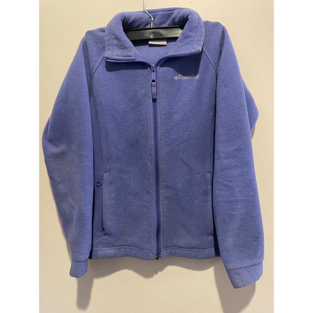 Columbia blue full zip fleece jacket medium 10/12